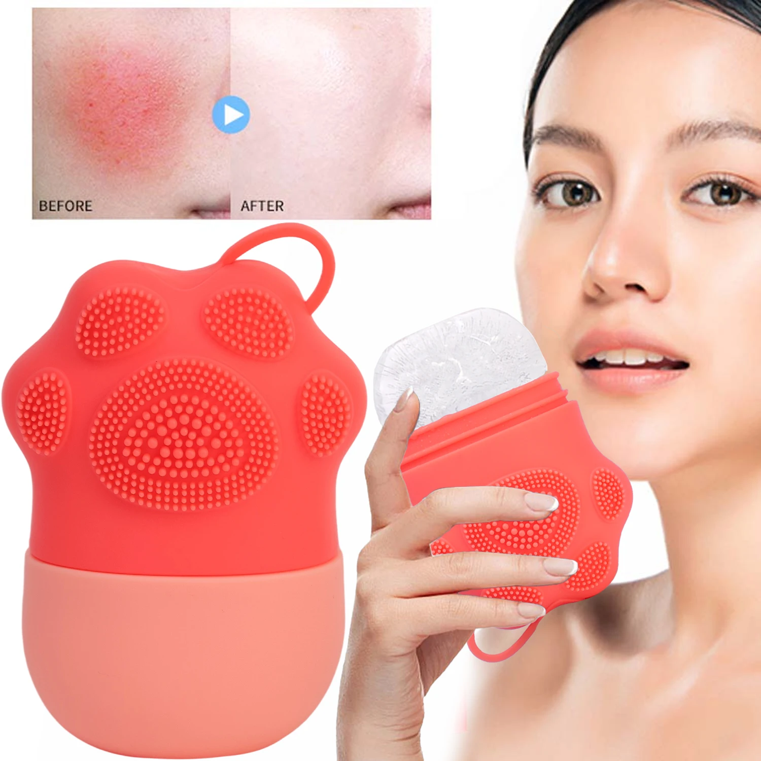 

Silicone Facial Ice Cube Mold Freezing Beauty Lifting Ice Face Tools Eye Skin Educe Massager Roller Ball Women Skin Care Tools
