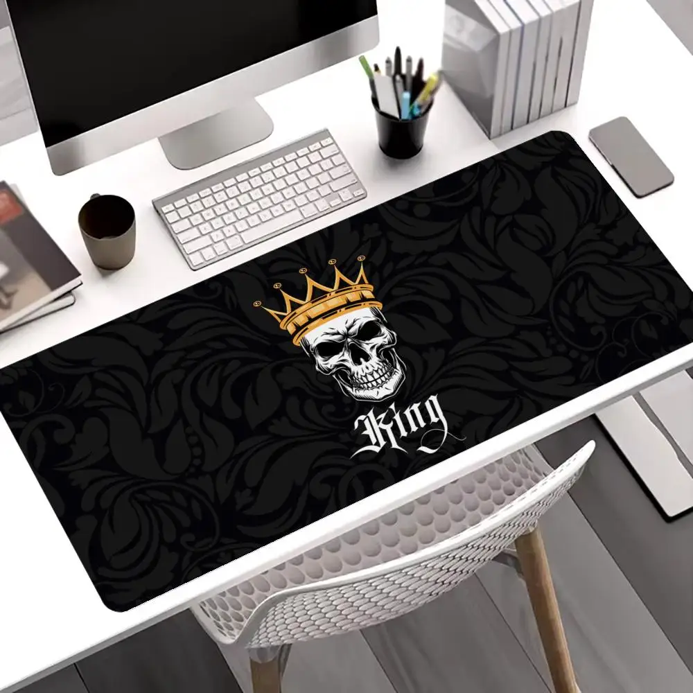 XXL  Large Mouse Pads King Queen Black Computer Desk Pad Laptop Waterproof Anti-Slip PC parts Game Office supplies gaming stuff