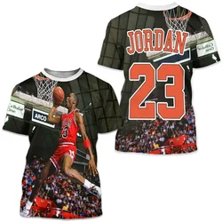 24/25  Hot Sale Fashion Michael J-Jordan Basketball - N-nbaT T-shirt Art Gift Short Sleeve Oversize Kawaii HD Painting Cat Cart