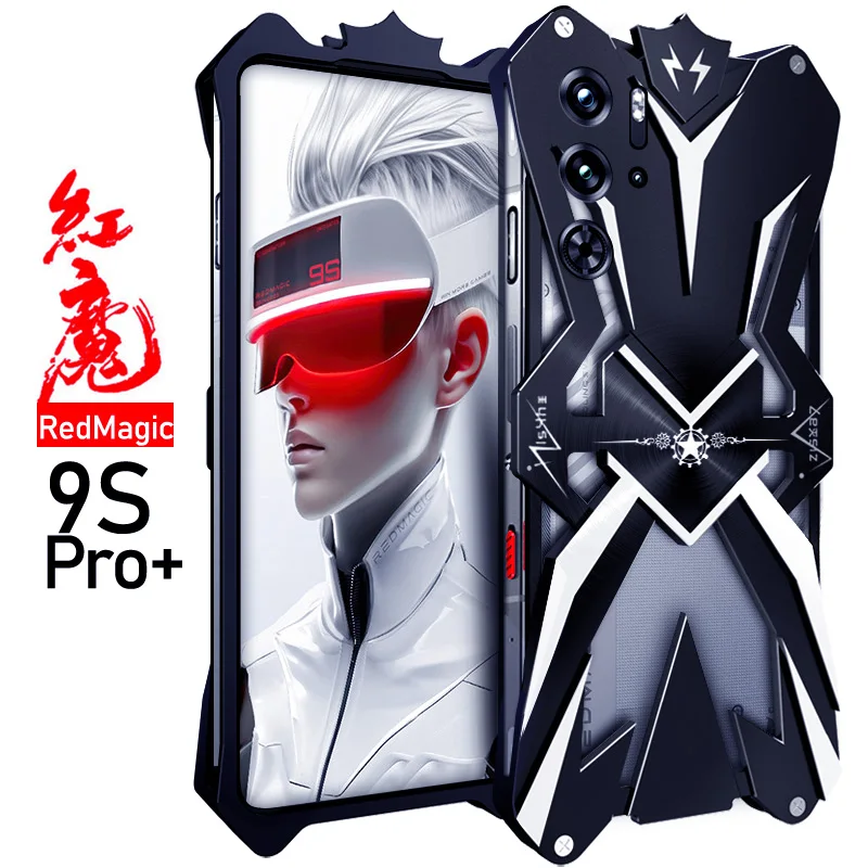 حافظة مدرعة معدنية قوية مقاومة للصدمات لهاتف Nubia Red Magic 10 9S 8S Pro plus 7S Pro Plus 6R 6S 5G حافظة ألومنيوم ممتصة للصدمات