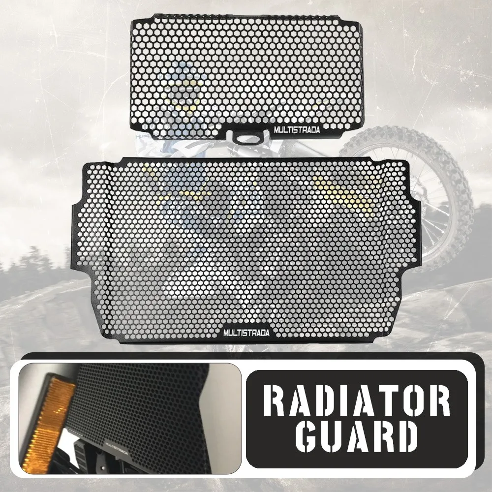 

For Ducati Multistrada MTS 950 1200 1260 S 1200S Motorcycle Accessories Radiator Grille Guard Cover Oil Cooler Guard Protection