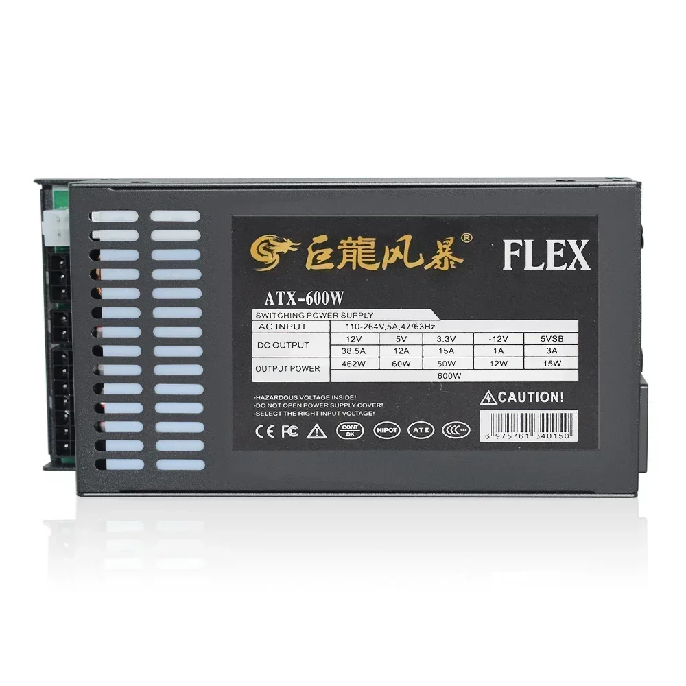 Imagem -02 - Julongfengbao-fonte de Alimentação Mini Flex pc Full Modular Psu K39 a4 s3 g5 Itx Case Desktop Game Enp7660b 110264v 400w 600w