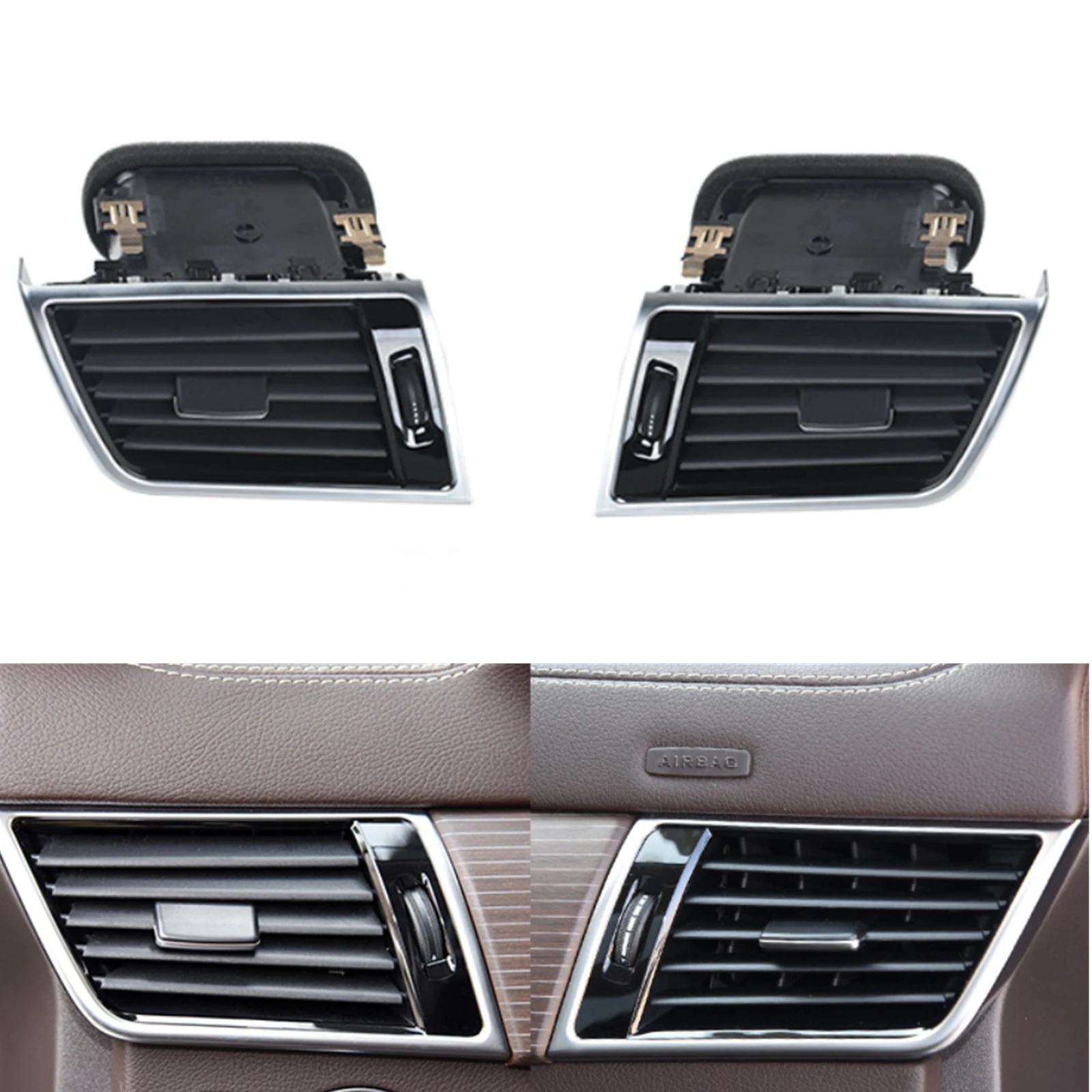For Mercedes Benz GL ML Class W166 X166 2012-2015 Front Air Vent Grille Dashboard Side A/C Conditioning Outlet Grill Assembly