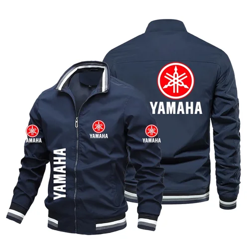 Chaqueta de moto Yamaha para hombre, chaqueta Bomber ajustada, uniforme personalizado del equipo de carreras Yamaha, chaqueta de motociclista, ropa Yamaha para hombre, verano 2025