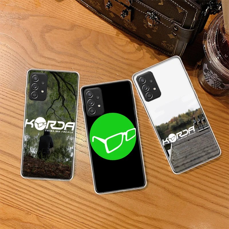 Korda Fishing Tackle Phone Case For Galaxy S23 S20 FE S21 Plus Samsung S24 S22 Ultra TPU Pattern S10 S10E S9 S8 Cover Soft Capa