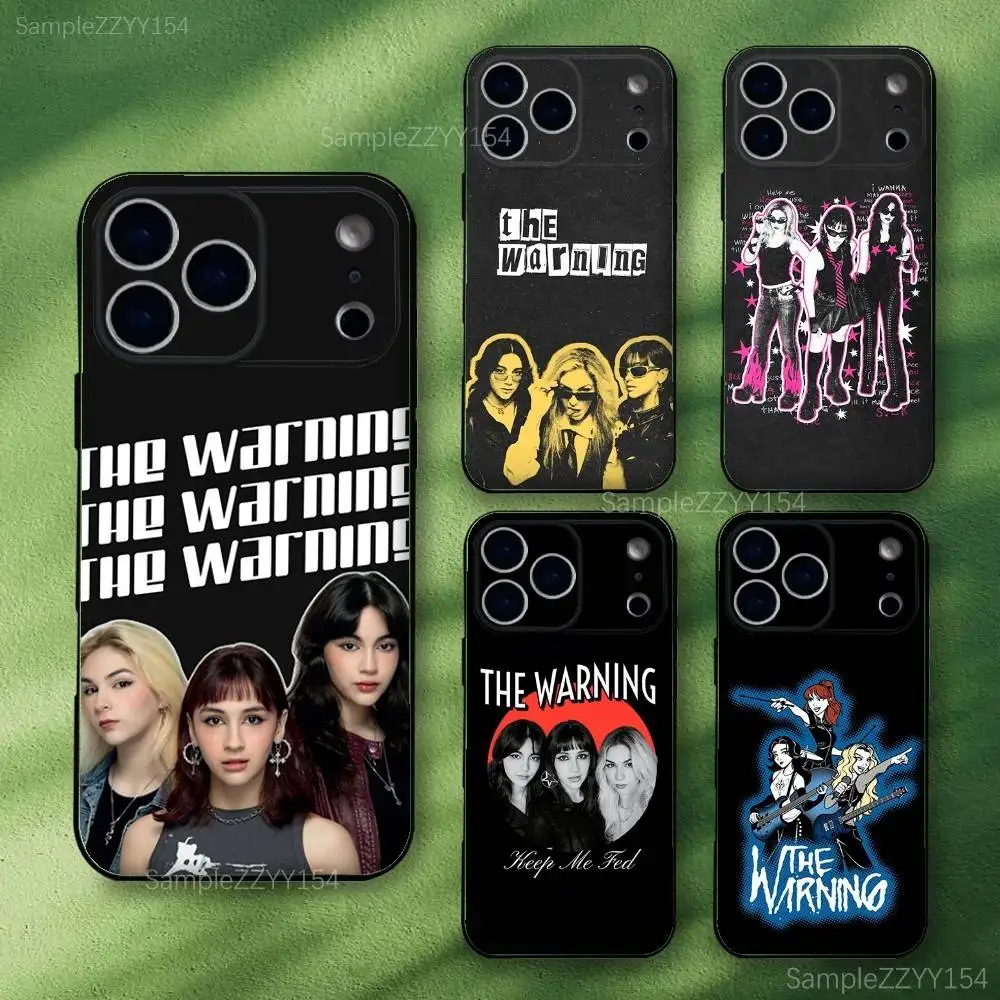

The W-WarningS Band Phone Case For iPhone 17,16,15,14,13,12,Pro,Max,Plus,E,SE4,Air,Mini Black Soft Funda