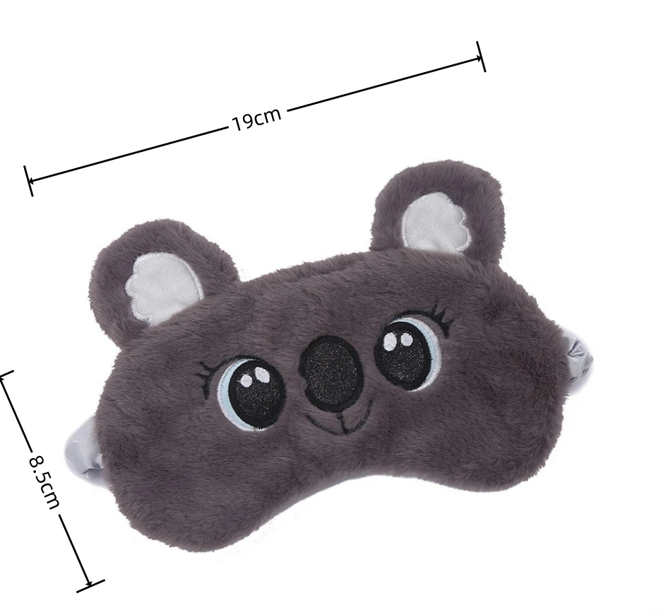 Plüsch Anime Augen maske schlafen niedlichen Koala Kinder Schlaf maske Cartoon 3d Augen abdeckung Augen Augenbinden Reise Augen band Schatten Rest