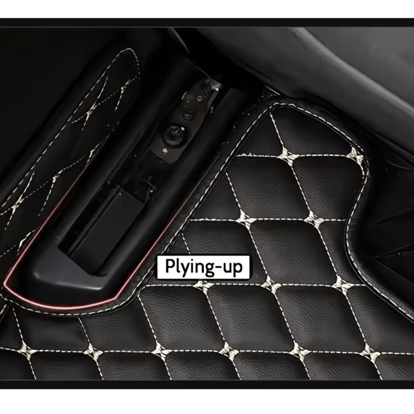 Für Toyota RAV4 Linkslenker Kunstleder-Autofußmatten, 360-Grad-Hochkant-Schutzdesign für den Fahrzeuginnenraum – Detail 3