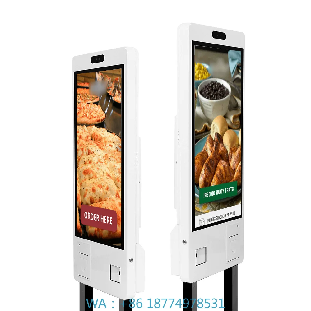 

Self-service Payment Terminal Kiosk with Thermal PrinterFast Food Restaurant Ordering Machine