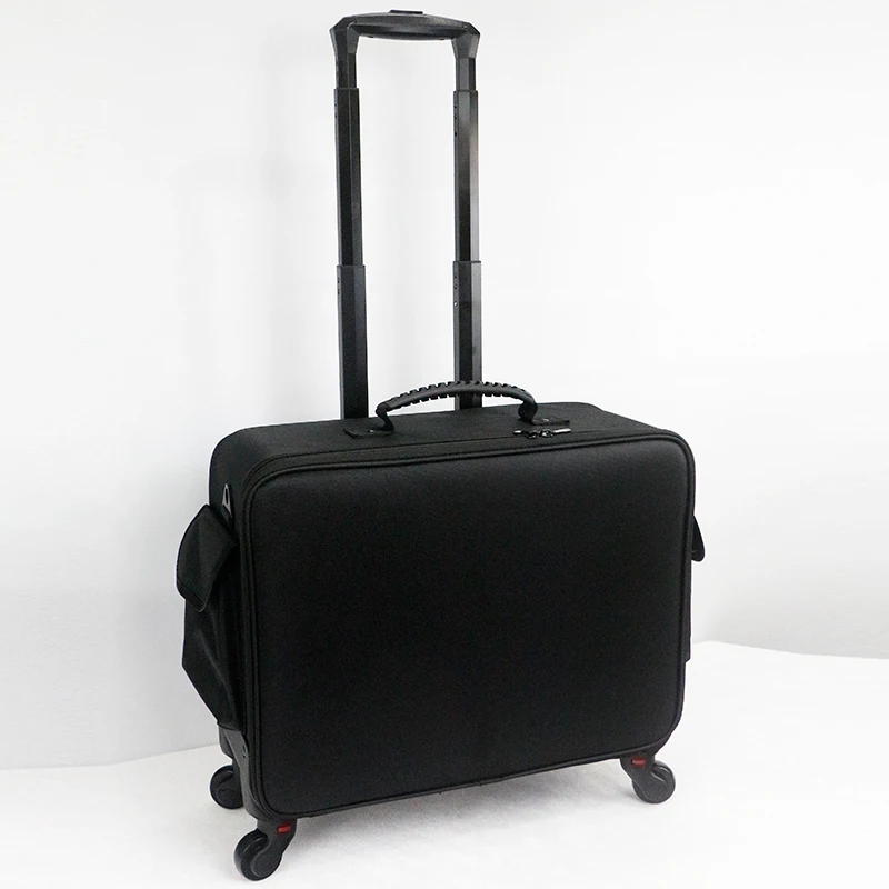 Gladaase Large Capacity Makeup Artist Storage Box Multi-Layer Suitcase With Wheels Travel Makeup Bag Travel Makeup Boxs