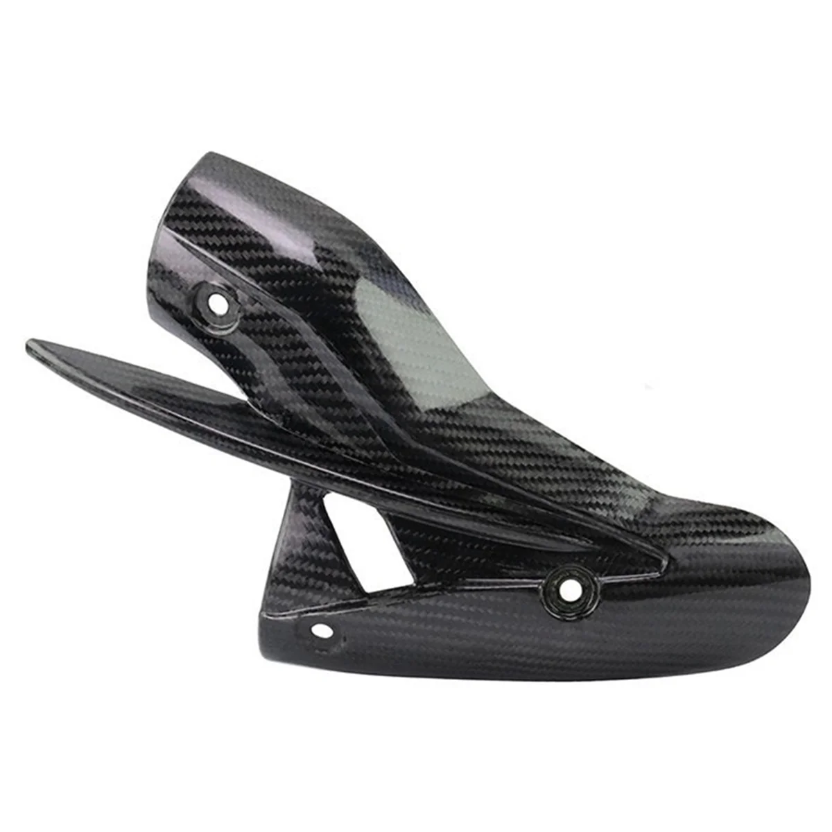 

look-Motorcycle Real Carbon Fiber Exhaust Muffler Pipe Heat Shield Cover for