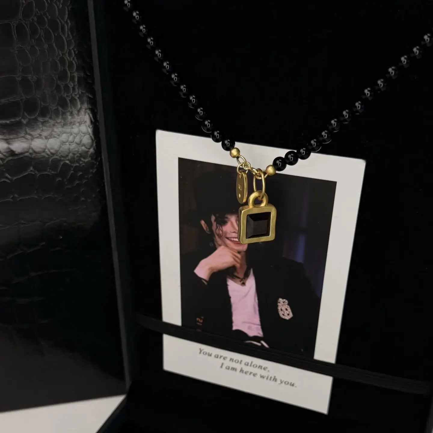 Fashion Megastar Michael Jackson Cosplay Prop MJ Necklace Michael Jackson Souvenir Vintage String Of Beads Gift Hallowmas Props