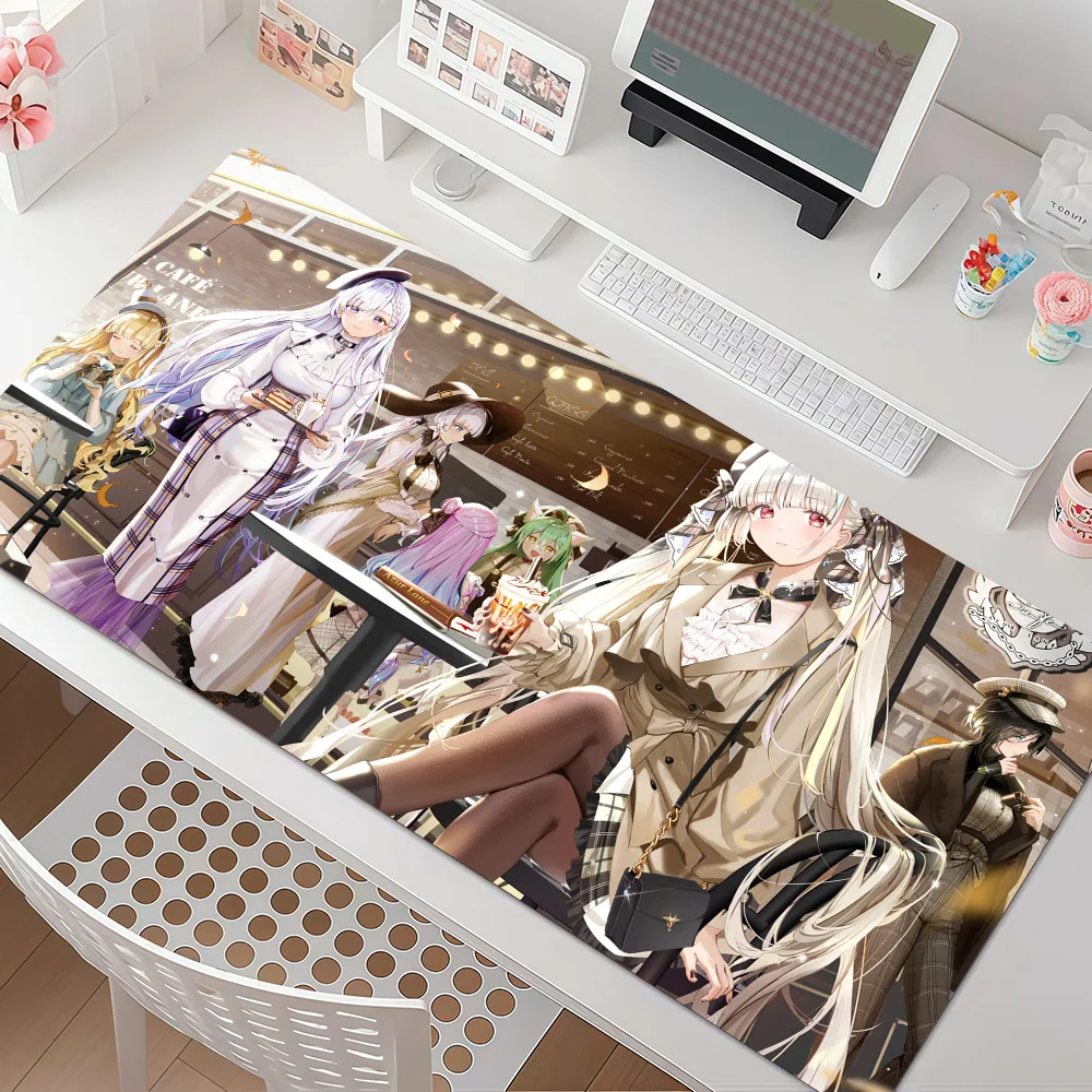 Azur Lane Anime Large Gaming Mouse Pad, Anti‑Slip Rubber Desk Mat Keyboard Pad for Laptop Computer Home Gaming Desktop Decor