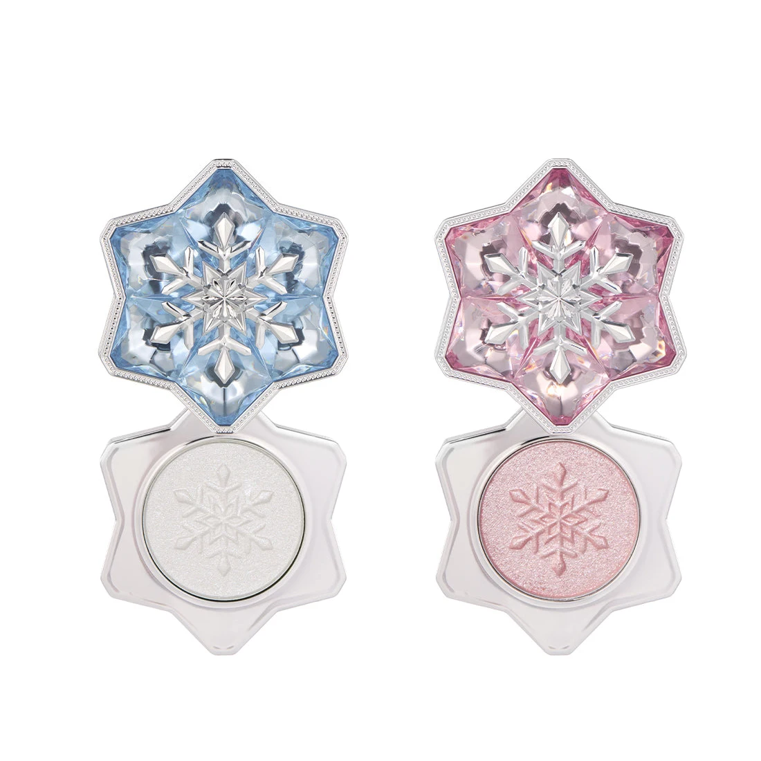 Flower Knows Snow Ballet Luminous Highlighter Charm Cloud Soft Pearl Glow Face Highlighter Long Lasting Shimmer Baked Powder