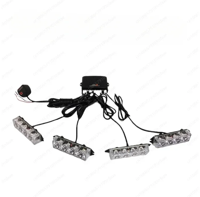 12V 24V Remote Control Car Front Grille LED Lights, for Toyota RAV4 2016 2017 2018 2019 DRL External Grille Driving Lamps,