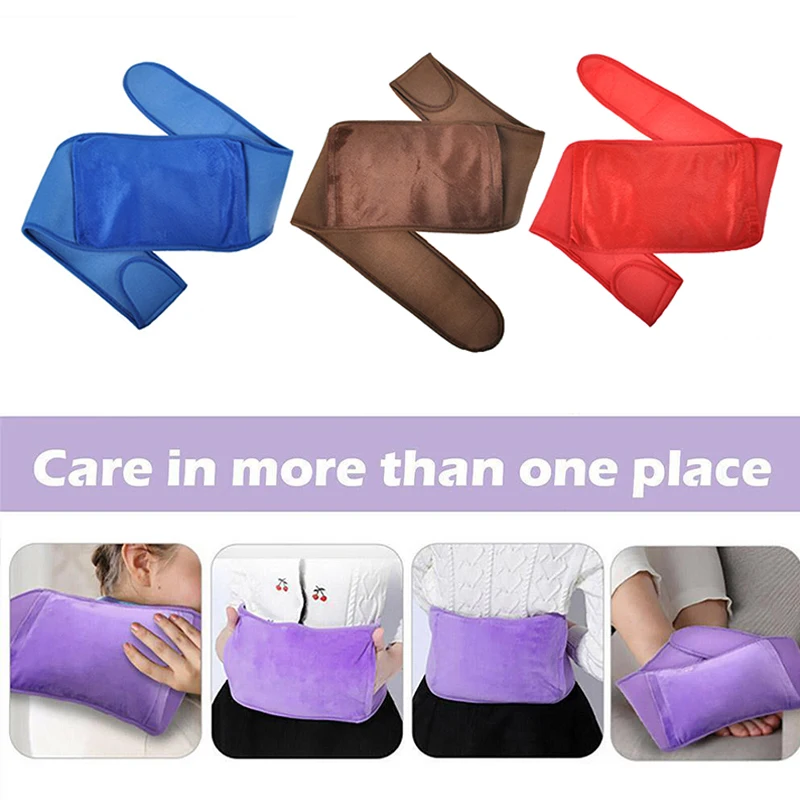 Winter Water Bottle Belt Waist Hand Warmer Hot Water Bottle Belt Hot Water Bag Soft Plush Hot Water Cover For Abdomen Back