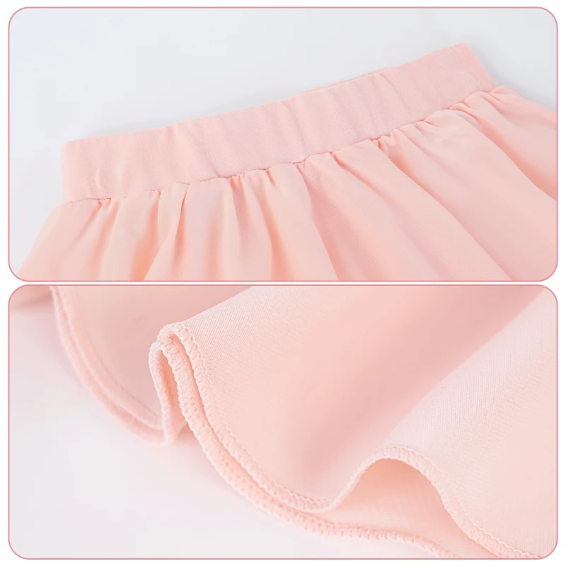 Spódniczka baletowa dla małych dziewczynek, spódniczka do tańca z szyfonu dla dzieci z elastyczną talią do ćwiczeń i występów, krótka nieregularna spódniczka tutu