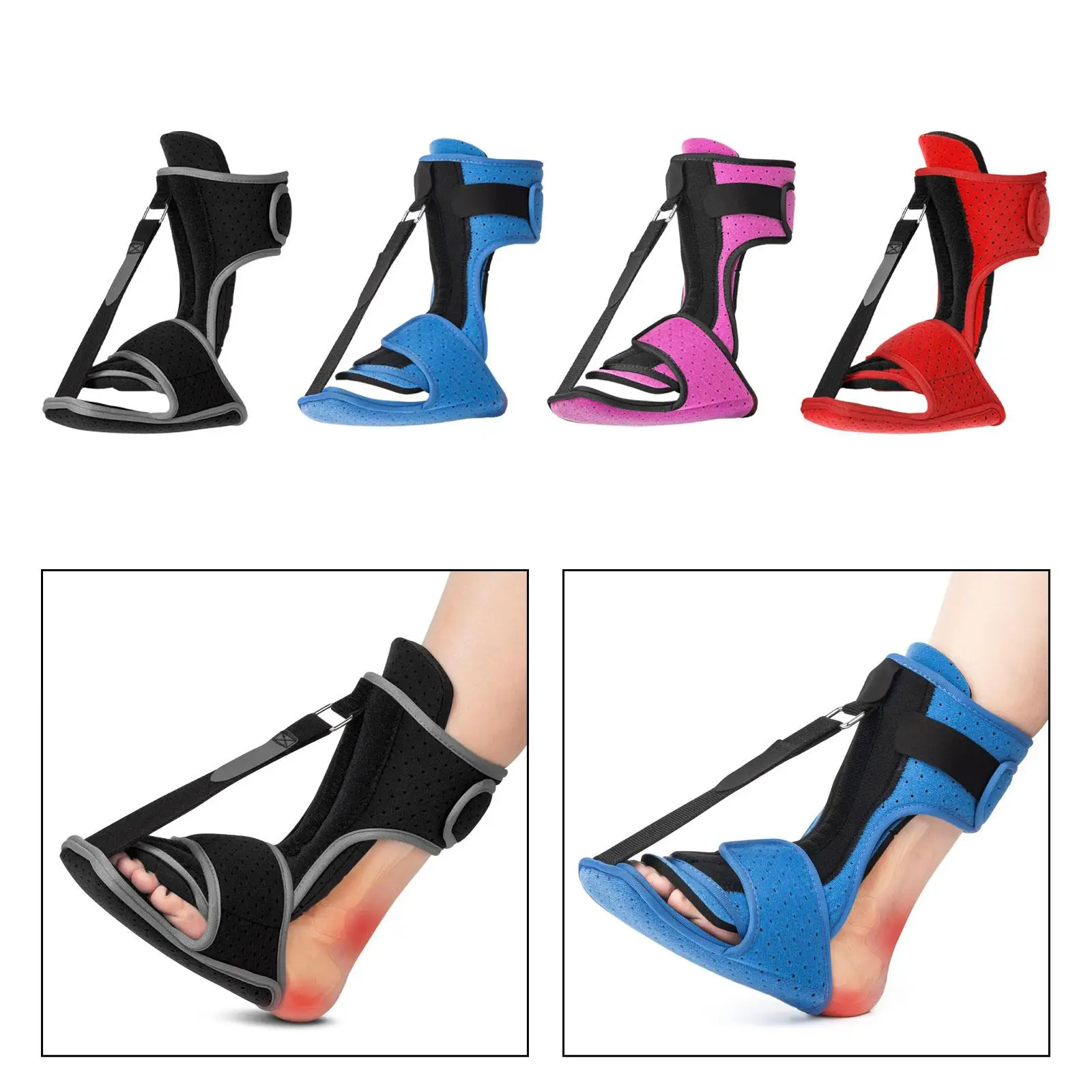 Plantar Night Splint Comfortable for Men or Women Lightweight Portable Arch Support Breathable Ankle Brace Plantar Brace