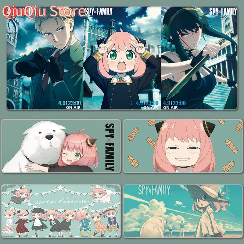 XXL-Mauspad Anya Forger, Tastatur-Pads Anime Loid Forger, Mausmatte Yor Forger, Schreibtischunterlage
