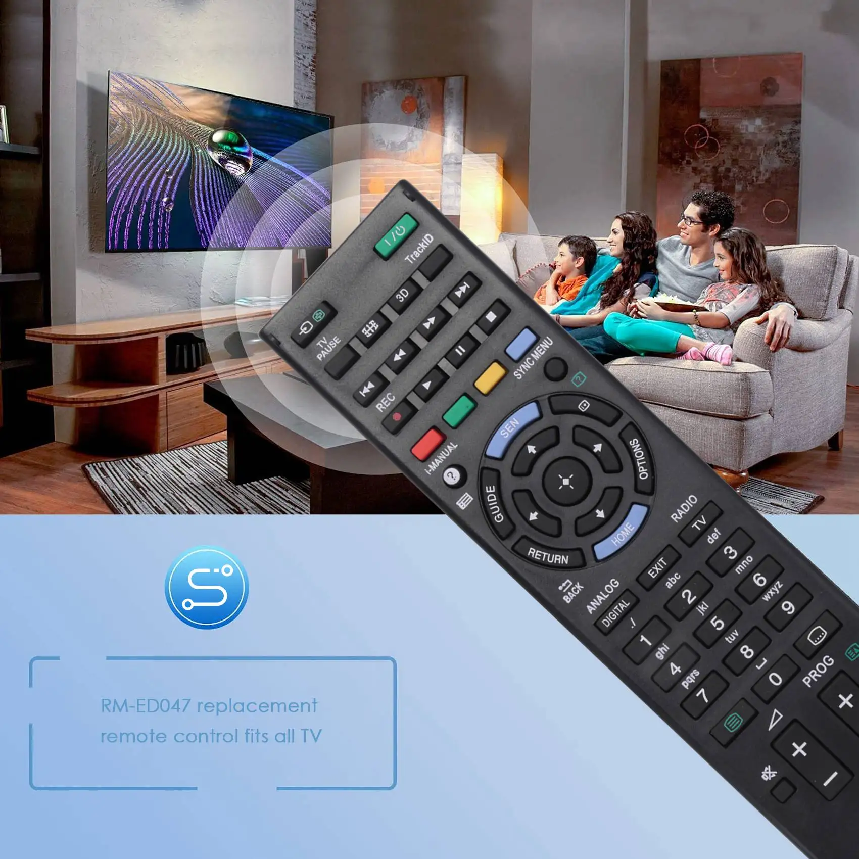 A29F-TV Remote Replacement Universal Remote Control For Sony Bravia TV RM-ED047 RM-YD103 RM-ED050 RM-ED052 RM-ED053 RM-ED060