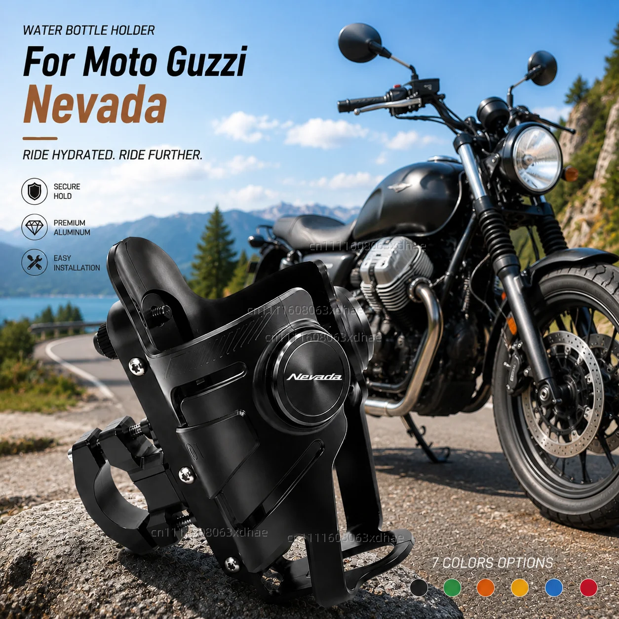 Motorcycle Water Bottle Holder For Moto Guzzi Nevada 1991-2016 Classic  Coffee Beverage Tea Cup Support Modification Accessories
