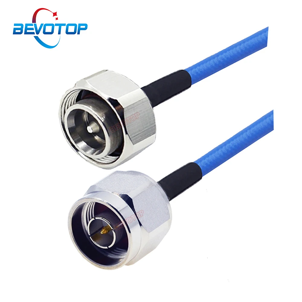 BEVOTOP RG402 Cable 4.3-10 Mini DIN Male to N Male Plug Semi-Flexible RG-141 50 Ohm RF Coaxial Pigtail Extension Cord Jumper