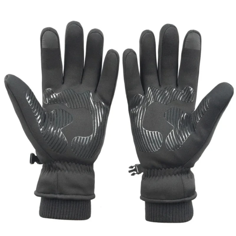 AliExpress Winter Ski Gloves Men Cycling Bike Gloves Thermal Polar Fleece Gloves Cold Wind Waterproof TouchScreen Warm Skiing Mitten