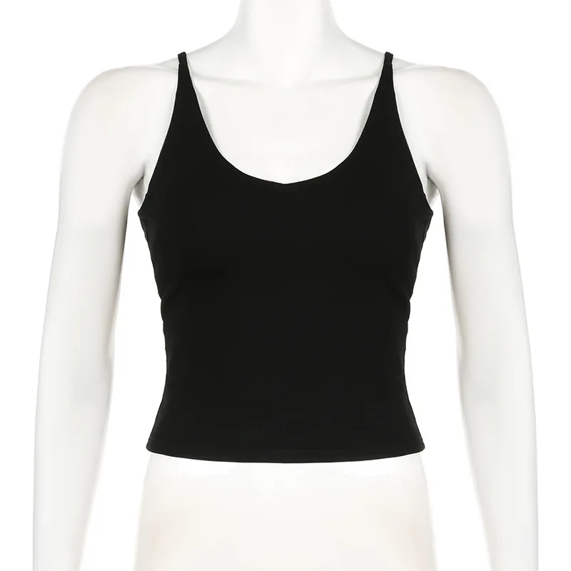 Goth Dark Mall Goth Chic Cross Bandage Design Camis Harajuku Sexy Backless Sleeveless Tank Tops Y2K E-Girl Slim Vest Alt Cloth