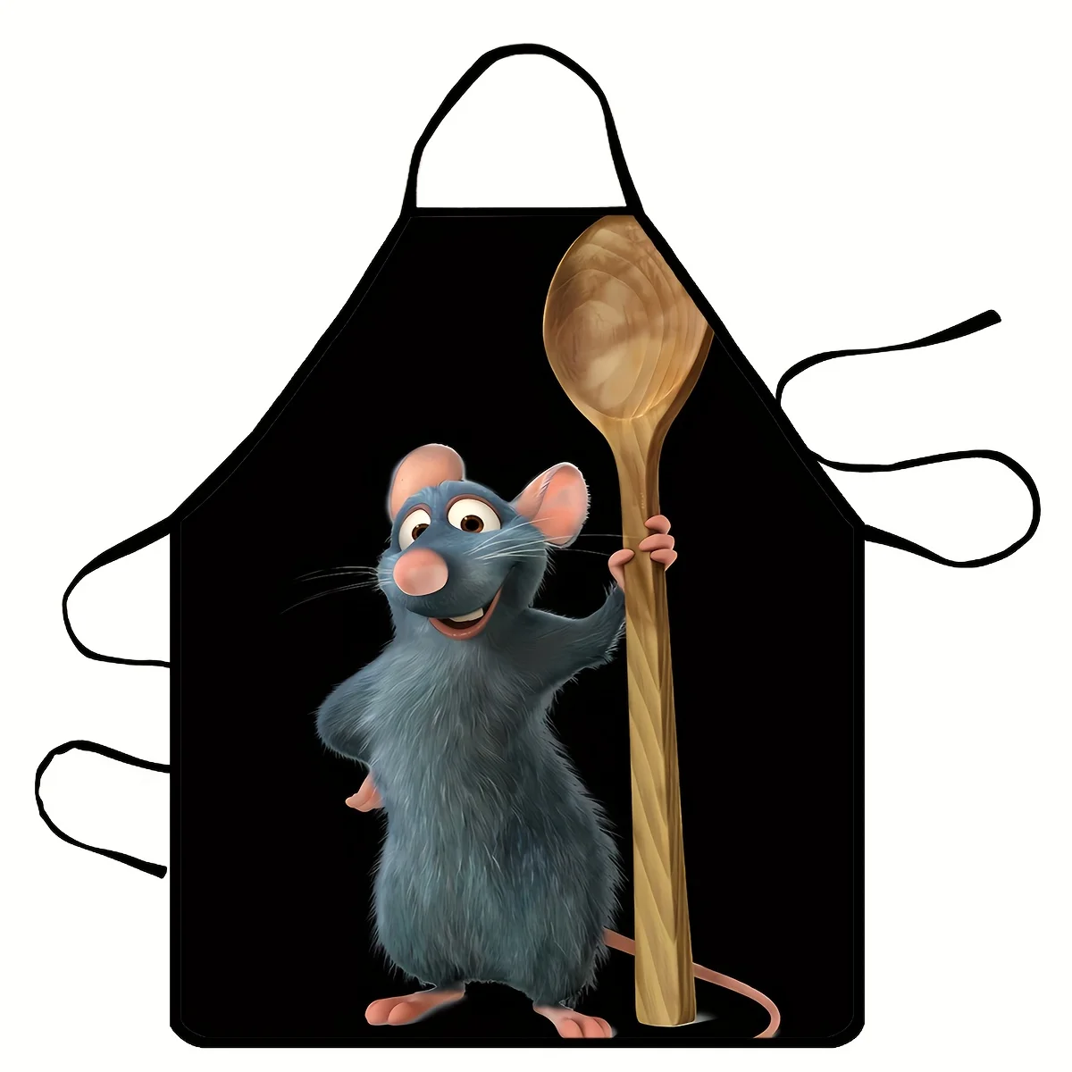 1 pieza de delantal Remy Ratatouille de Disney, perfecto para manualidades, hornear, pintar, cocina y limpieza del hogar, delantal de restaurante para barbacoa y camarero de chef, suministros de cocina