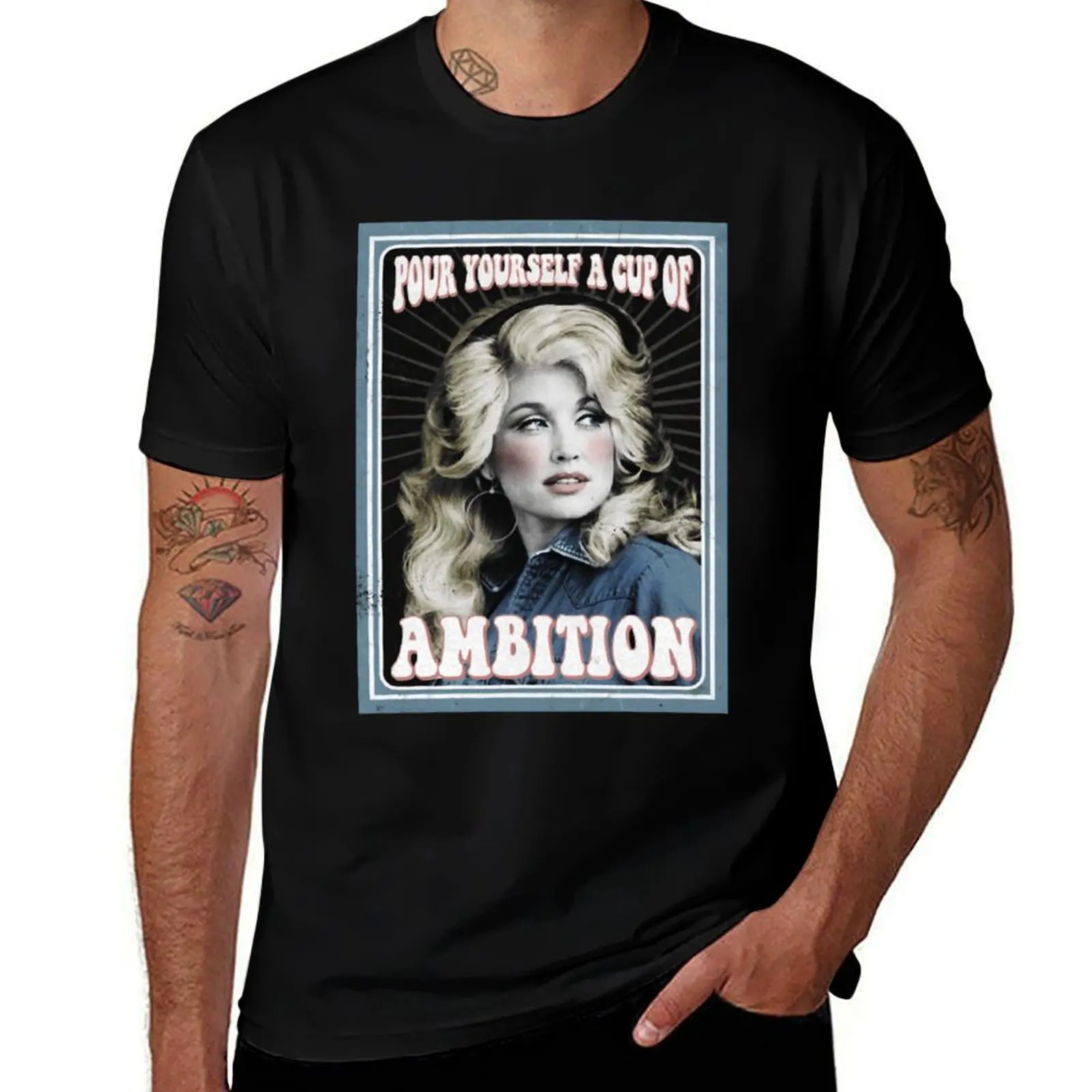 T-shirt Pour Yourself A Cup Of Ambition, t-shirt d'entraînement résistant à la transpiration
