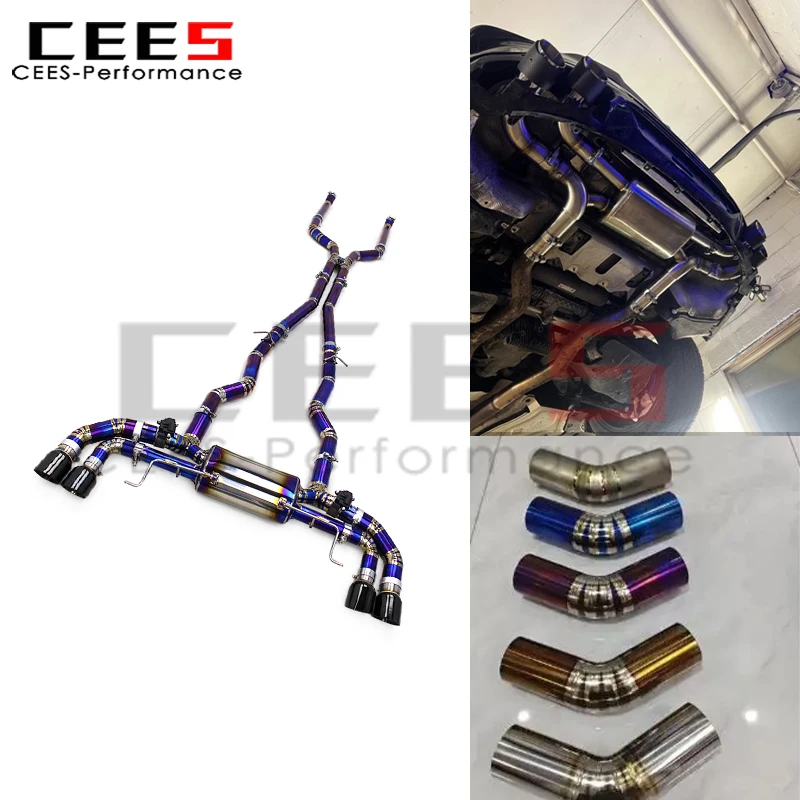 CEES Catback Exhaust Sport Sound Tuning Exhaust for BMW M550/M550i G30 N63 4.4T 2017-2022 Racing Exhaust Muffler System
