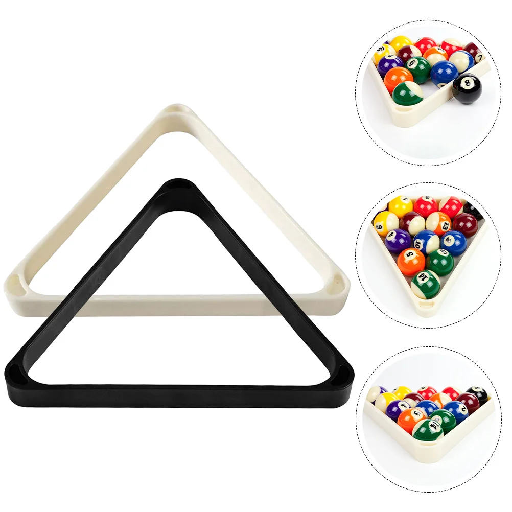

2pcs Billiard Triangle Abs Pool Table Balls Holder Durable Billiards Rack For Room Man Use Snooker Fixing Rack