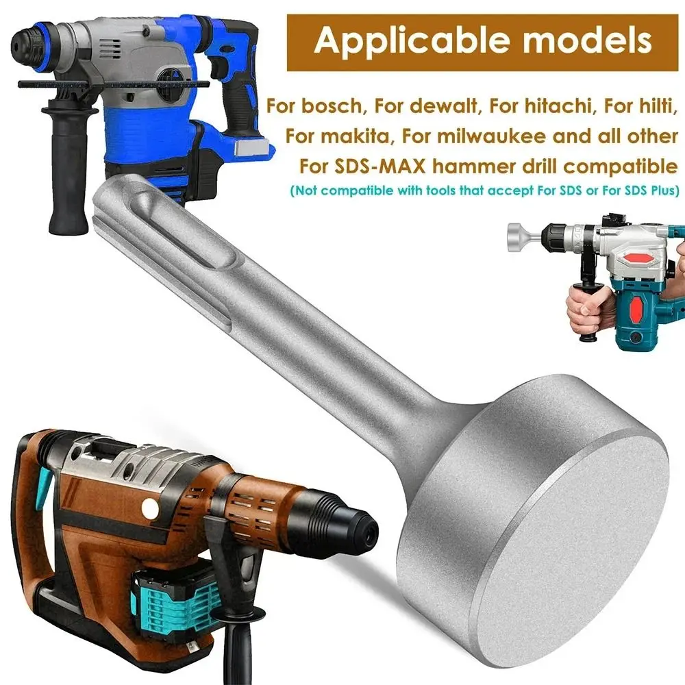 19/21/35mm Ground Rod Driver Durable Ground Rod Bit Socket Steel Drill Bit Driver Rotary Hammer Drill Wide Compatibility