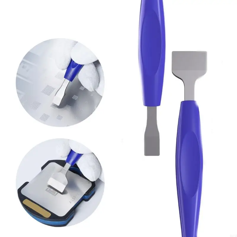 

Not Solder Paste Scrapers Set 3Pcs Stainless Steel Blade Scrapers Tin Scraping For IC Chip Soldering M4YD
