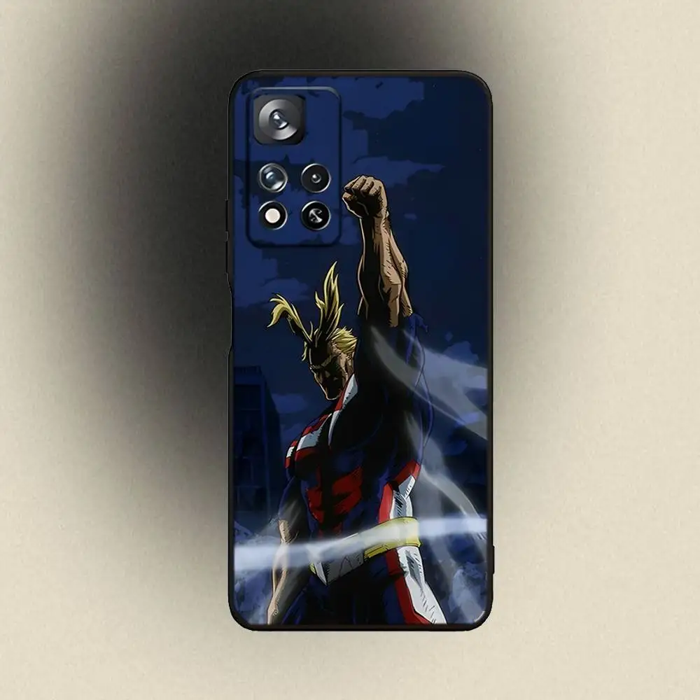 私のヒーロー A-Academia オールマイト電話ケース サムスンギャラクシー A 91、80、73、72、53、52、51、22、5G、プラス、J、ノート用 ソフトブラックカバー