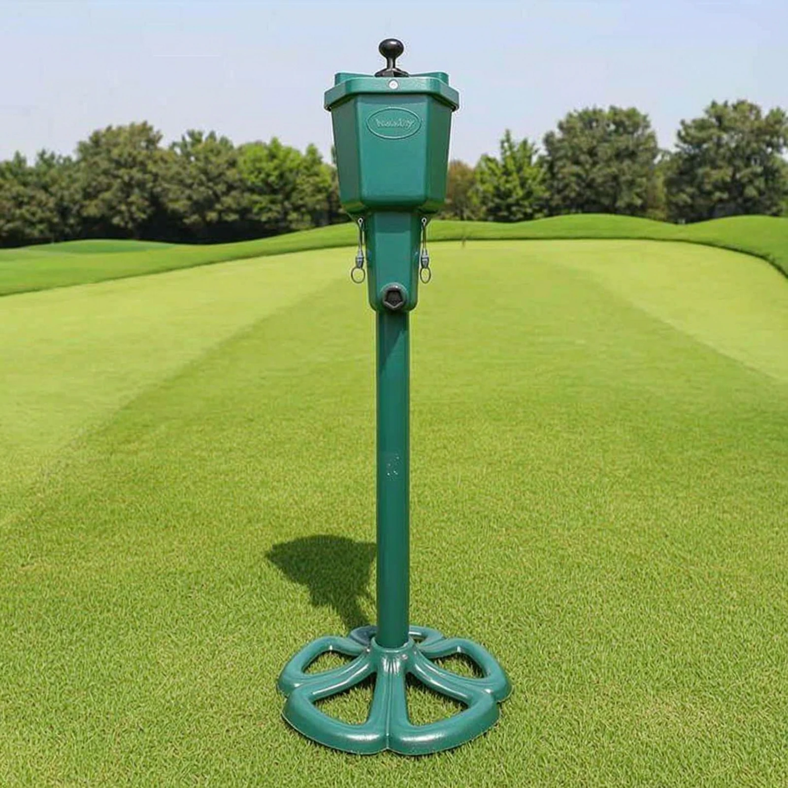 Golf Ball Washer Heavy-Duty Ball Washer with Post Equipment Premium Mess-Gratis for Golfers, Driving Range, Tee Box