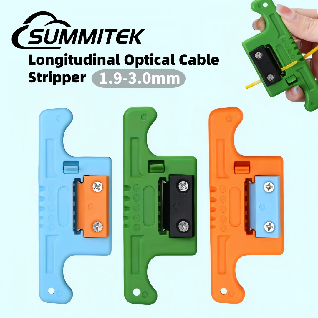 SUMMITEK 1.9-3mm Fiber Cable Ribbon Stripper FTTH Fiber Optic Stripping MSAT-5 Access Tool Loose Buffer Tube Stripper AUA-05