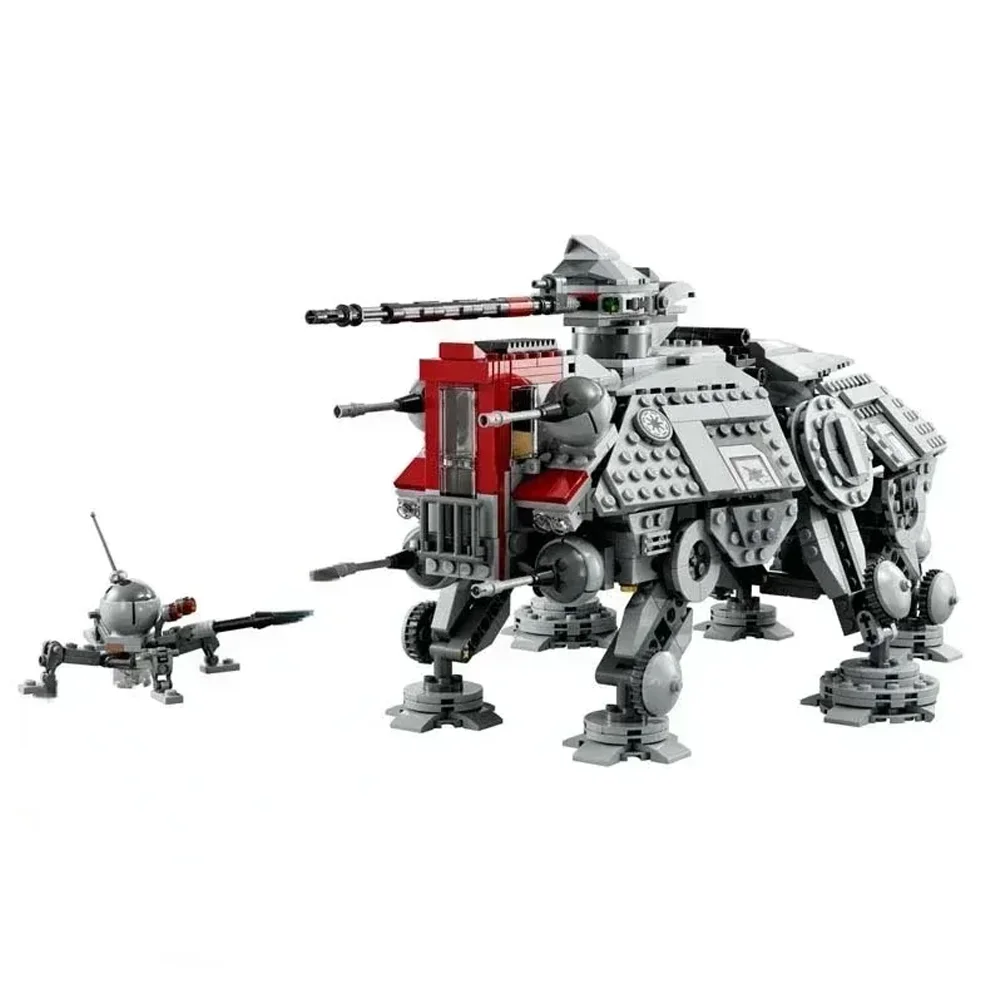 At-te Walker 75337 1082PCS Set Terrain Tactical Actuator Building Block Model DIY Kid Puzzle Assembled Collect Toy Birthday Gift