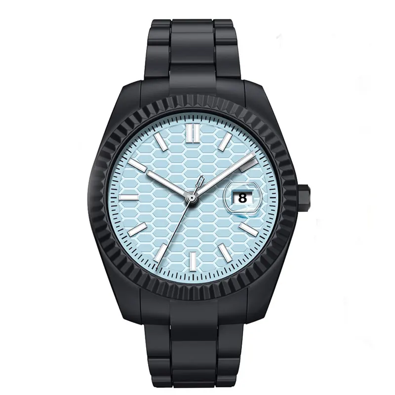 Fashion White Polycarbonate PC Circular Dial Pointer Waterproof Quartz Sports Young Men's Watch Delivery Box Customizable Logo