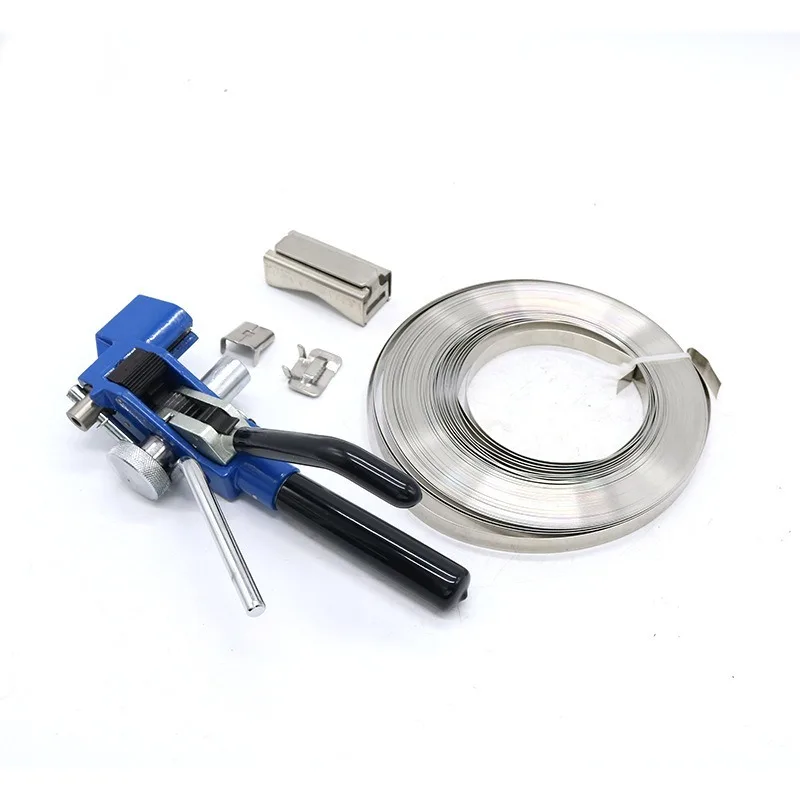 Stainless steel cable tie pliers Self-locking baler Metal cable tie tightener Cable tie cutting tape gun Binding tool