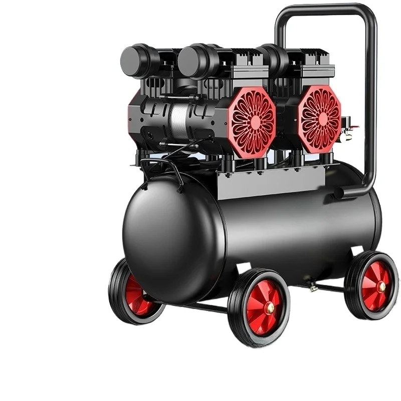 Air compressor oil-free silent small industrial portable woodworking high pressure pump