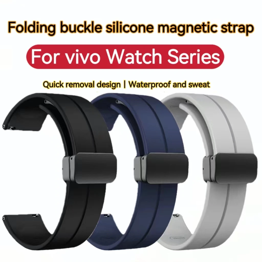 

Magnetic Buckle Strap For Vivo watch2 Watch Band Watch46MM Magnetic Absorbent Watch Band Waterproof Replacement Wristband