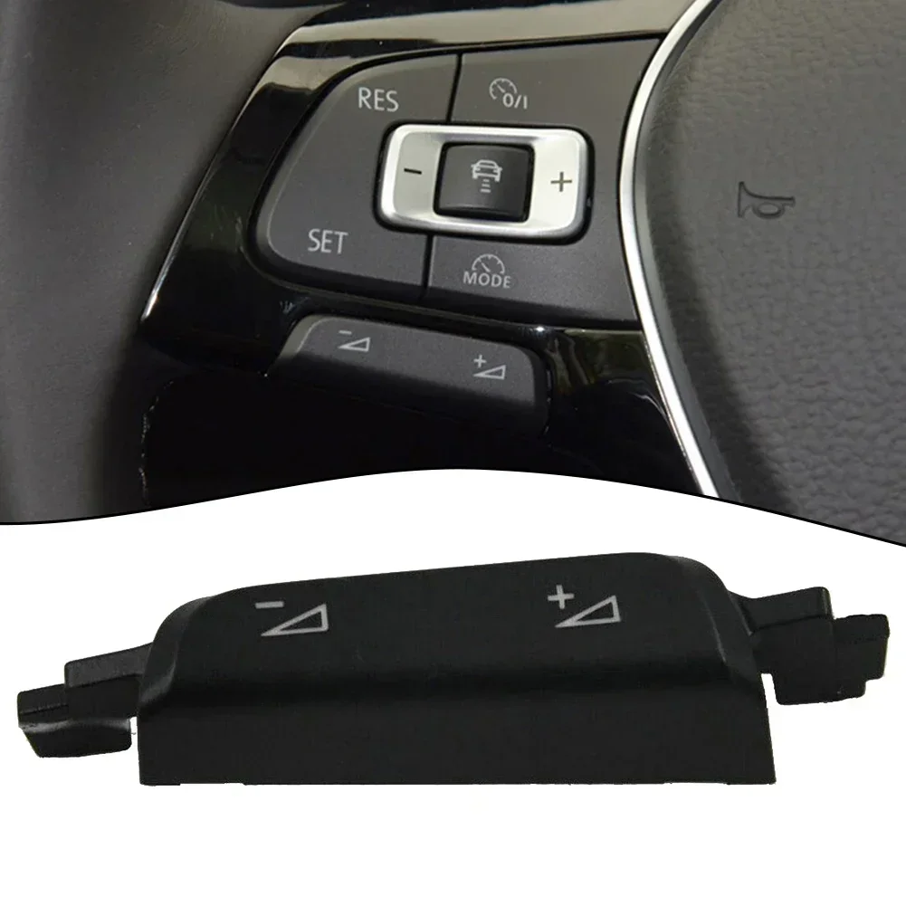 1pcs Car Switch Button Covers Steering Wheel Volume Switch Button For Golf 7 7.5 For GTD R GTS 2017-20