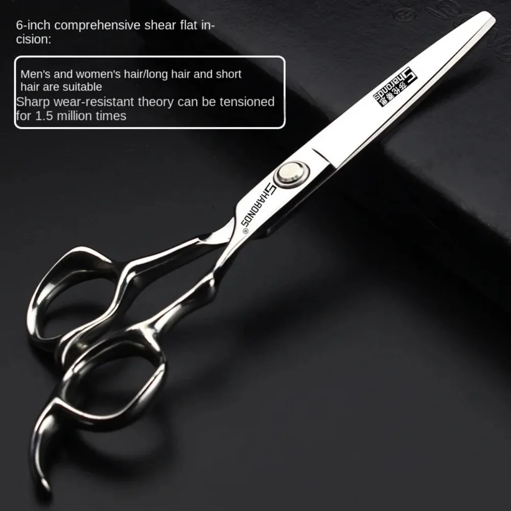 6-Zoll-Friseurschere mit Spezifikation, professionelle Friseurschere, Friseurschere-Set, flache, dünner werdende Haarschneidewerkzeuge – Detail 22