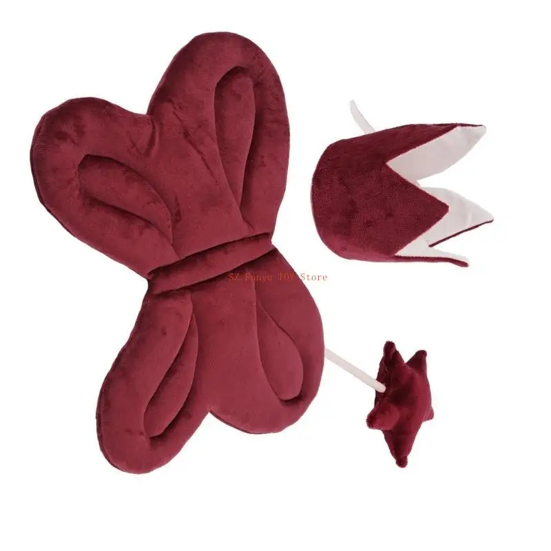 96GC 1 ensemble d'accessoires Costume pour enfants, magique étoile créative couronne, jolie aile filles pour