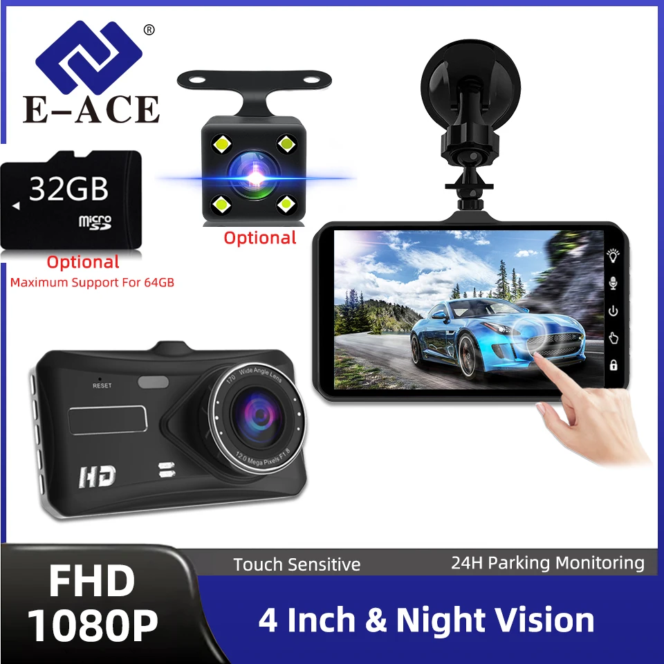 E-ACE 1080P Car Dvr… - image