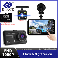 E-ACE 1080P Car DVR B12 Dash Cam Touch Sensitive Dash Camera WDR G sensor Night Vision Optional Rear Lens Hidden Dashcam