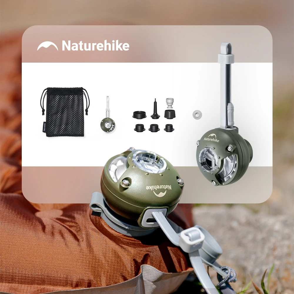 Naturehike 新型 2026 ウィンドナノ 軽量ハイパワーエアポンプ 超軽量 29g ポータブルエアポンプ アウトドアキャンプやピクニック用