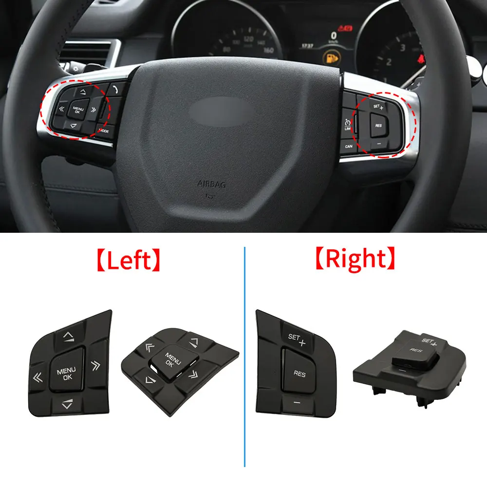 Car Steering Wheel Multi-Function Switch Button Accessories  For Land Rover Discovery Sport Jaguar XE XF 15-19 LR095540