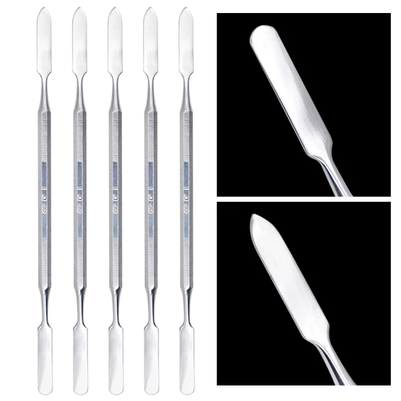 5pcs Dental Powder Mixing Knife Cement Spatulas Stainless Steel Double Ends Mixing Stick Dentist Instrument Tools Stirring Rod